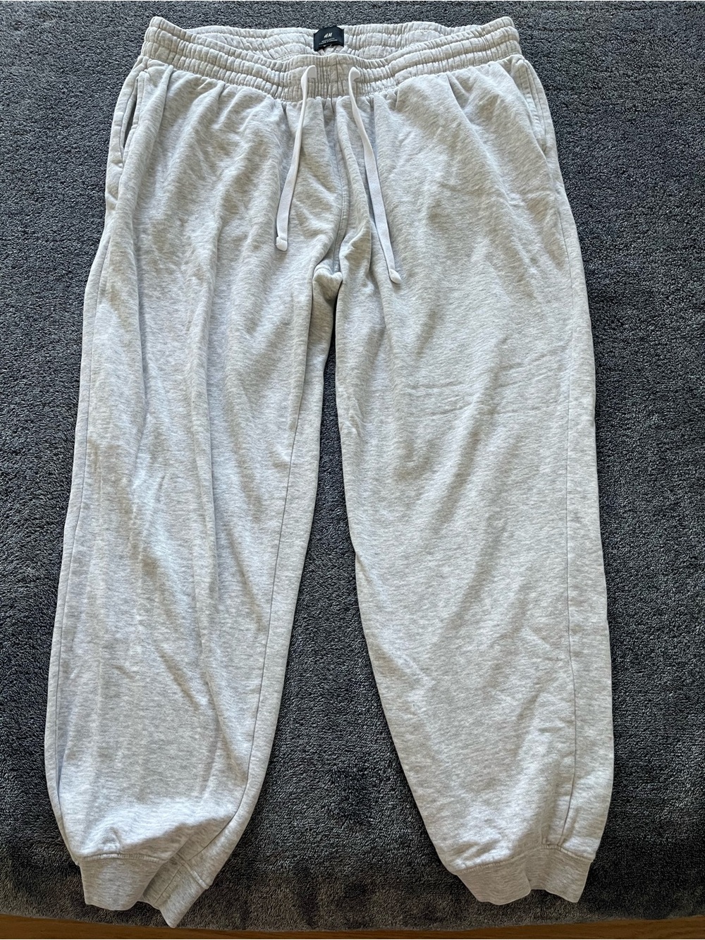 H&M Light Gray Men's Fleece Joggers